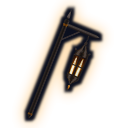 Gravewarden Lantern icon, second slot: a lantern with an amber flame on a hooked post.