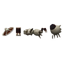 Skeleton Ram Arms icon: bone arms and a small skull.
