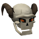 Skeleton Ram Head icon: a skull with curled ram horns.