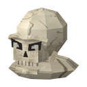 Skeleton Shoulder icon: a large cracked skull.