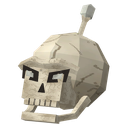 Skeleton Wisp icon: a floating skull with an antenna.