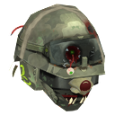 ZombieSoldier icon: a dented green army helmet with smashed goggles over a rotting, grinning face.